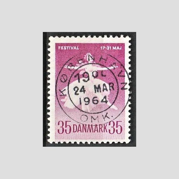 FRIMRKER DANMARK | 1959 - AFA 377 - Ballet og Musikfestival - 35 re rdlilla - Pragt Stemplet