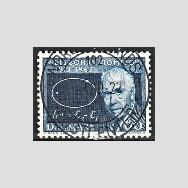 FRIMRKER DANMARK | 1963 - AFA 421 - Niels Bohr - 60 re mrkbl - Lux Stemplet