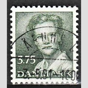 FRIMRKER DANMARK | 1990 - AFA 956 - Dronning Margrethe - 3,75 Kr. grn - Pragt Stemplet