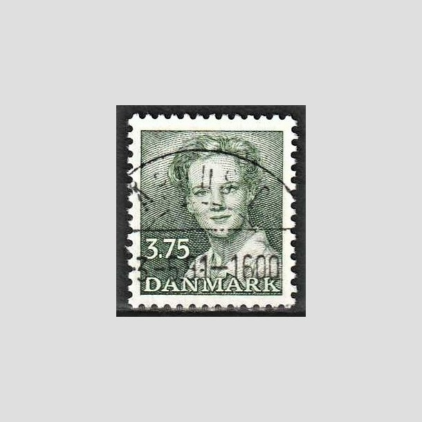 FRIMRKER DANMARK | 1990 - AFA 956 - Dronning Margrethe - 3,75 Kr. grn - Pragt Stemplet