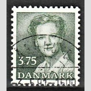 FRIMRKER DANMARK | 1990 - AFA 956 - Dronning Margrethe - 3,75 Kr. grn - Pragt Stemplet