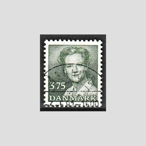 FRIMRKER DANMARK | 1990 - AFA 956 - Dronning Margrethe - 3,75 Kr. grn - Pragt Stemplet