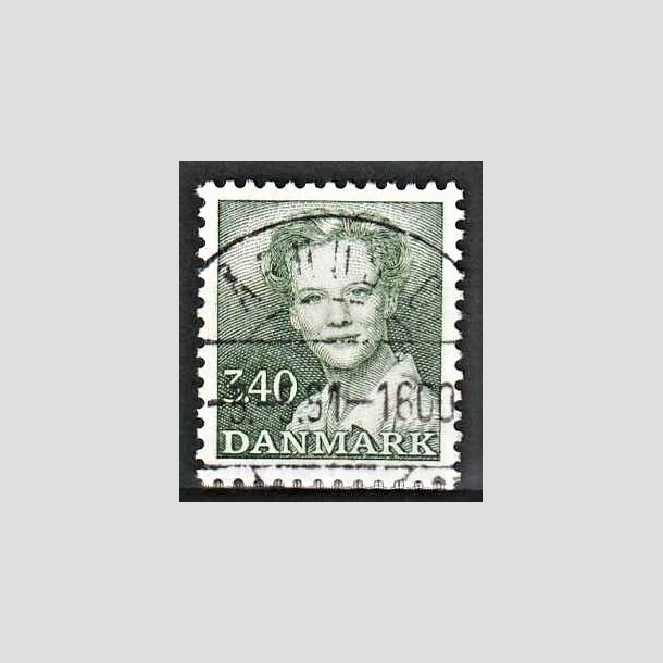 FRIMRKER DANMARK | 1989 - AFA 925 - Dronning Margrethe - 3,40 Kr. grn - Lux Stemplet