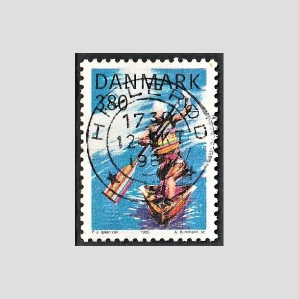 FRIMRKER DANMARK | 1985 - AFA 837 - Sport - 3,80 Kr. flerfarvet - Pragt Stemplet Hillerd