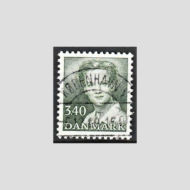 FRIMRKER DANMARK | 1989 - AFA 925 - Dronning Margrethe - 3,40 Kr. grn - Lux Stemplet