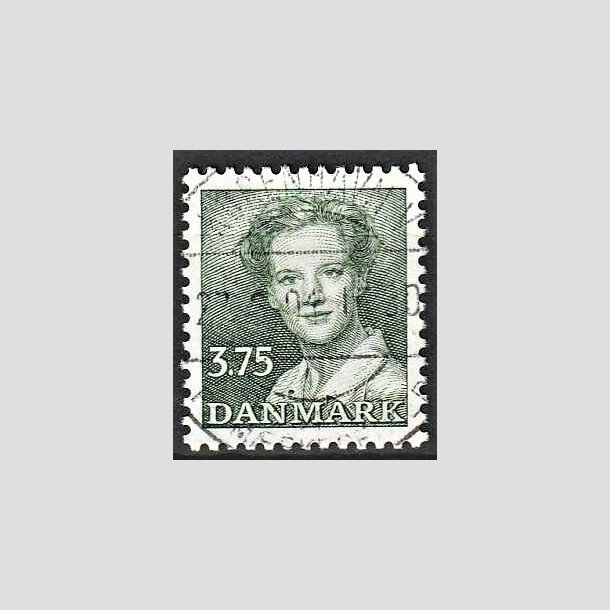 FRIMRKER DANMARK | 1990 - AFA 956 - Dronning Margrethe - 3,75 Kr. grn - Pragt Stemplet
