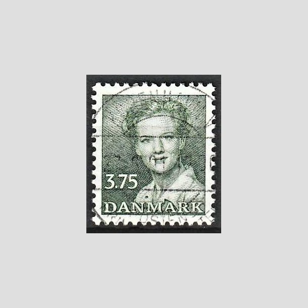 FRIMRKER DANMARK | 1990 - AFA 956 - Dronning Margrethe - 3,75 Kr. grn - Pragt Stemplet