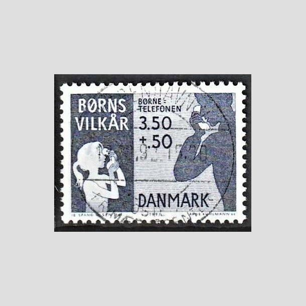 FRIMRKER DANMARK | 1991 - AFA 992 - Brns Vilkr - 3,50 + 0,50 Kr. bl - Pragt Stemplet
