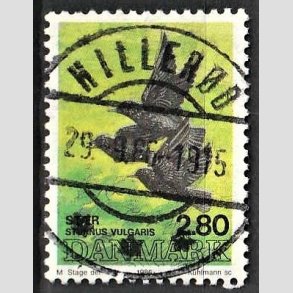 FRIM�RKER DANMARK | 1986 - AFA 865 - Danske fugle - 2,80 Kr. flerfarvet - Pragt Stemplet Hiller�d