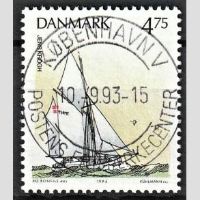 FRIM�RKER DANMARK | 1993 - AFA 1046 - Sejlskibe - 4,75 Kr. flerfarvet - Pragt Stemplet 