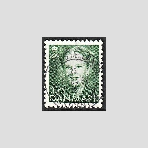 FRIMRKER DANMARK | 1991 - AFA 982 - Dronning Margrethe - 3,75 Kr. grn - Lux Stemplet