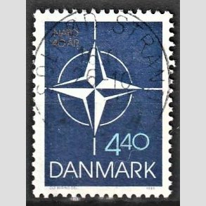 FRIM�RKER DANMARK | 1989 - AFA 934 - Danmark i NATO 40 �r. - 4,40 Kr. flerfarvet - Pragt Stemplet