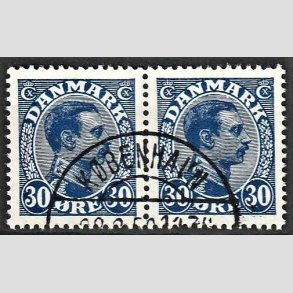 FRIMRKER DANMARK | 1925-26 - AFA 149 - Chr. X 30 re bl i par - Lux Stemplet