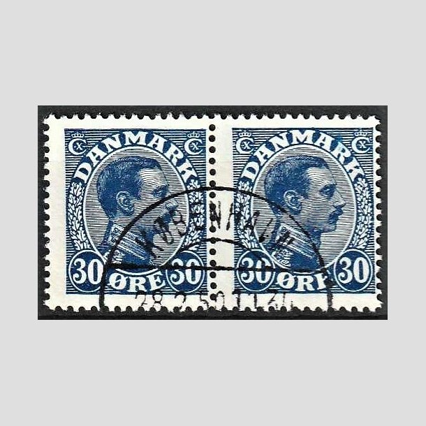 FRIMRKER DANMARK | 1925-26 - AFA 149 - Chr. X 30 re bl i par - Lux Stemplet