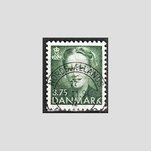 FRIMRKER DANMARK | 1991 - AFA 982 - Dronning Margrethe - 3,75 Kr. grn - Lux Stemplet 