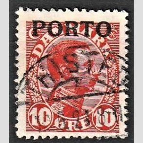 FRIMRKER DANMARK | 1921 - AFA 4 - 10 re rd - Stemplet Thisted