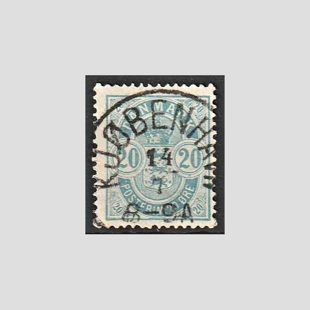FRIMRKER DANMARK | 1884-85 - AFA 36 - 20 re bl - Lux Stemplet