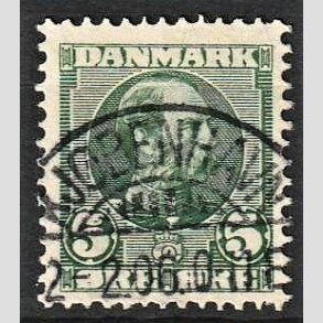 FRIMRKER DANMARK | 1905-06 - AFA 52 - Chr. IX 5 re grn - Lux Stemplet