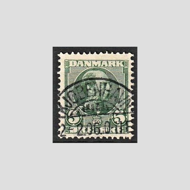 FRIMRKER DANMARK | 1905-06 - AFA 52 - Chr. IX 5 re grn - Lux Stemplet