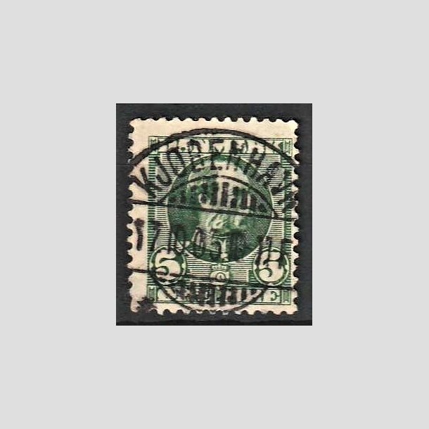 FRIMRKER DANMARK | 1905-06 - AFA 52 - Chr. IX 5 re grn - Lux Stemplet