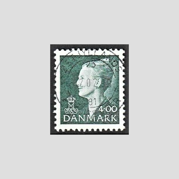 FRIMRKER DANMARK | 1997 - AFA 1152 - Dronning Margrethe II - 4,00 Kr. grn - Pragt Stemplet