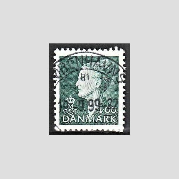 FRIMRKER DANMARK | 1997 - AFA 1152 - Dronning Margrethe II - 4,00 Kr. grn - Pragt Stemplet