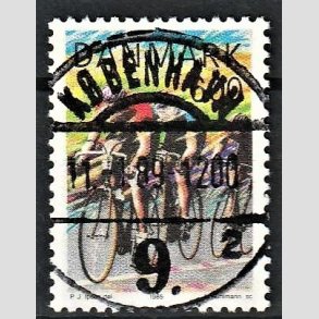 FRIM�RKER DANMARK | 1985 - AFA 838 - Sport - 6,00 Kr. flerfarvet - Pragt Stemplet