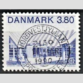 FRIM�RKER DANMARK | 1987 - AFA 883 - Europam�rker - 3,80 Kr. bl� - Pragt Stemplet 