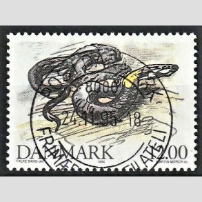 FRIM�RKER DANMARK | 1994 - AFA 1080 - Truede danske dyr - 12,00 Kr. snog - Pragt Stemplet