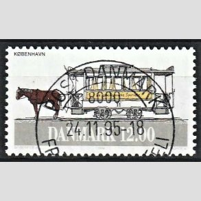 FRIM�RKER DANMARK | 1994 - AFA 1073 - Sporvogne - 12,00 Kr. flerfarvet - Pragt Stemplet