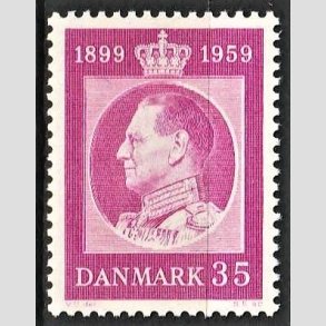 FRIMRKER DANMARK | 1959 - AFA 375 - Frederik IX 60 r. - 35 re rdlilla - Postfrisk