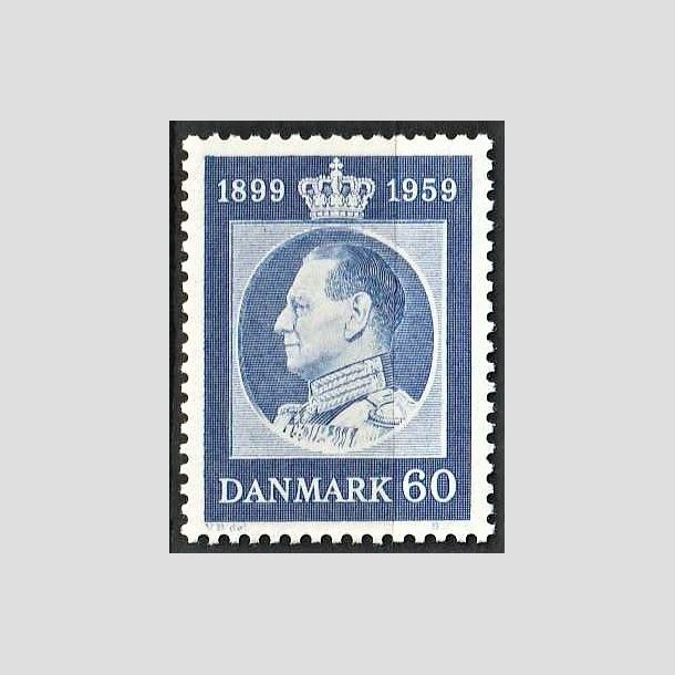 FRIMRKER DANMARK | 1959 - AFA 376 - Frederik IX 60 r. - 60 re bl - Postfrisk