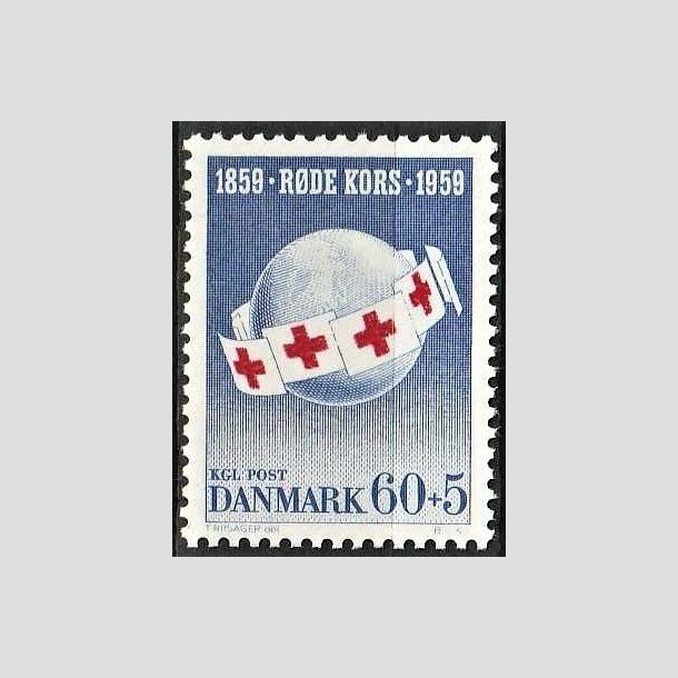 FRIMRKER DANMARK | 1959 - AFA 379 - Rde Kors - 60 + 5 re bl - Postfrisk