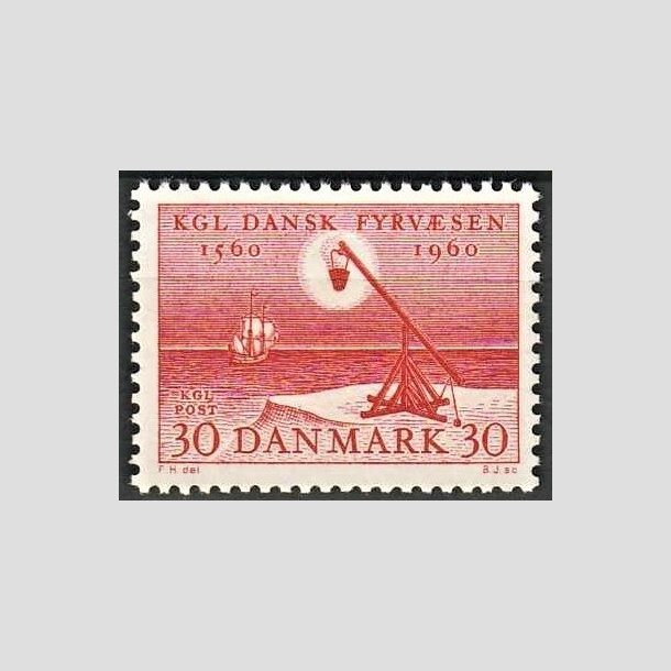 FRIMRKER DANMARK | 1960 - AFA 386 - Fyr- og Vagervsen 400 r. - 30 re rd - Postfrisk