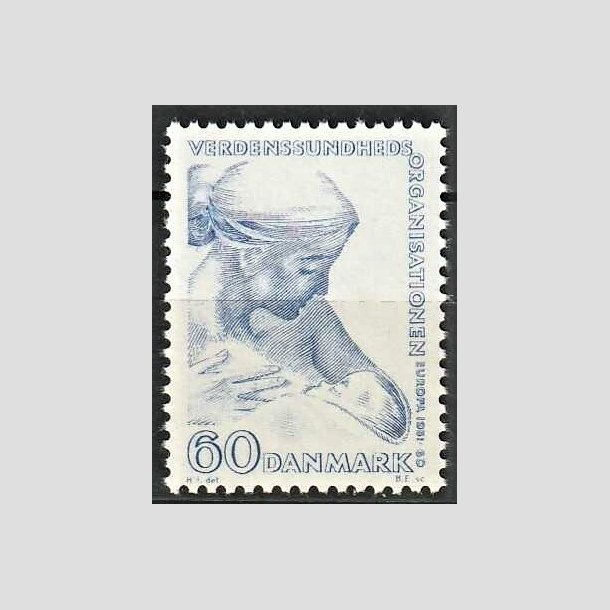 FRIMRKER DANMARK | 1960 - AFA 388 - WHO - 60 re bl - Postfrisk