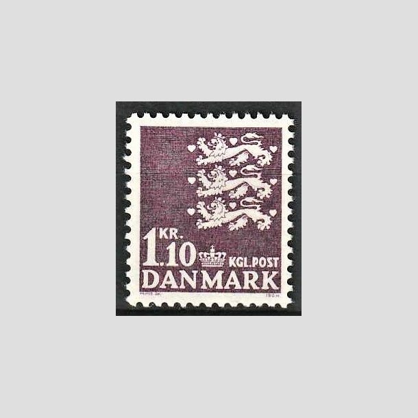 FRIMRKER DANMARK | 1965 - AFA 436 - Rigsvben - 1,10 kr. mrkviolet - Postfrisk