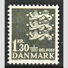 FRIMRKER DANMARK | 1965 - AFA 437 - Rigsvben - 1,30 kr. grnsort - Postfrisk