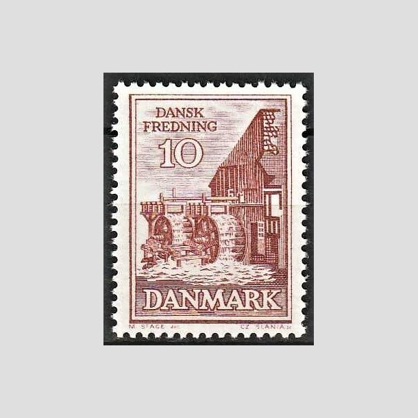 FRIMRKER DANMARK | 1962 - AFA 407 - Fredningsserie - 10 re rdbrun - Postfrisk