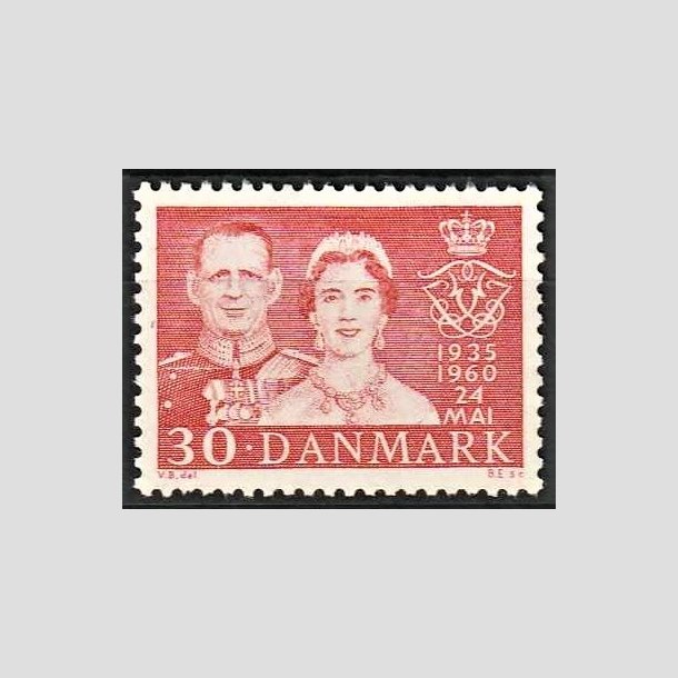 FRIMRKER DANMARK | 1960 - AFA 384 - Slvbryllup - 30 re rd - Postfrisk