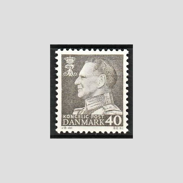 FRIMRKER DANMARK | 1962 - AFA 396 - Frederik IX - 40 re gr - Postfrisk