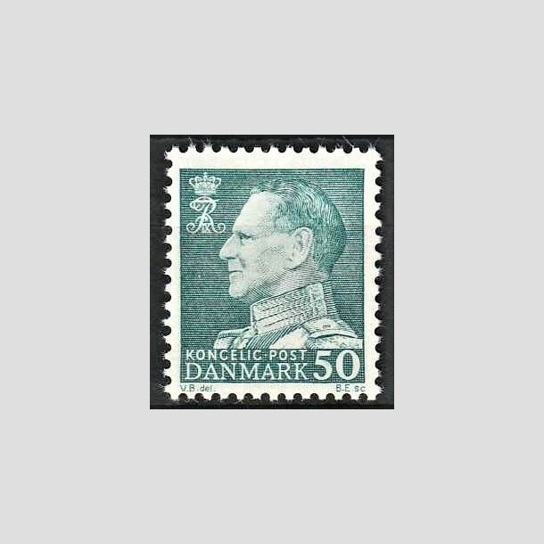 FRIMRKER DANMARK | 1962 - AFA 397 - Frederik IX - 50 re blgrn - Postfrisk