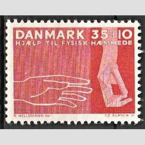 FRIMRKER DANMARK | 1963 - AFA 418 - Hjlp til fysisk hmmede - 35 + 10 re rd - Postfrisk