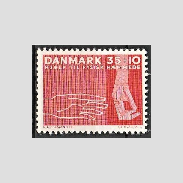 FRIMRKER DANMARK | 1963 - AFA 418 - Hjlp til fysisk hmmede - 35 + 10 re rd - Postfrisk