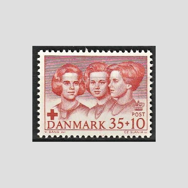 FRIMRKER DANMARK | 1964 - AFA 424F - Dansk Rde Kors - 35 + 10 re rd - Postfrisk