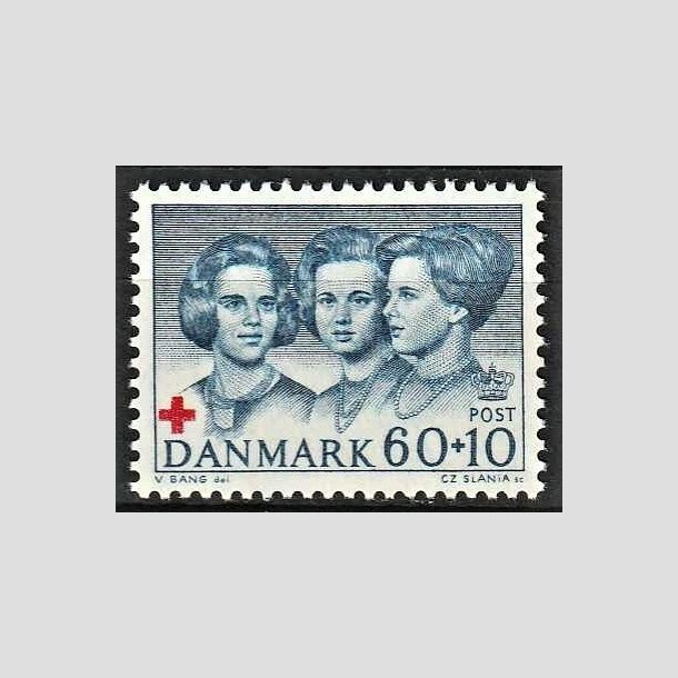 FRIMRKER DANMARK | 1964 - AFA 425F - Dansk Rde Kors - 60 + 10 re bl/rd - Postfrisk