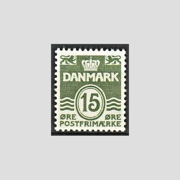 FRIMRKER DANMARK | 1963 - AFA 413F - Blgelinie - 15 re grn - Postfrisk
