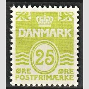 FRIMRKER DANMARK | 1965 - AFA 430 - Blgelinie - 25 re lysgrn - Postfrisk