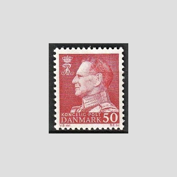 FRIMRKER DANMARK | 1965 - AFA 432 - Frederik IX - 50 re rd - Postfrisk