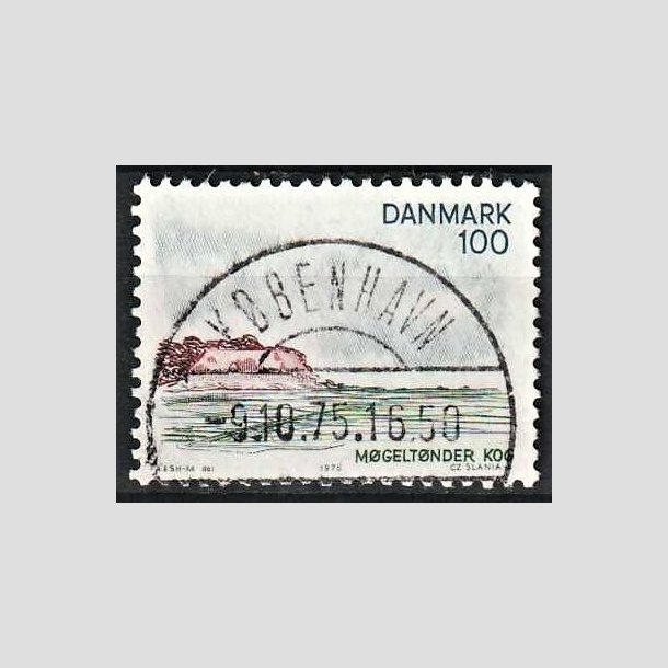 FRIMRKER DANMARK | 1975 - AFA 599 - Snderjylland - 100 re flerfarvet - Pragt Stemplet 