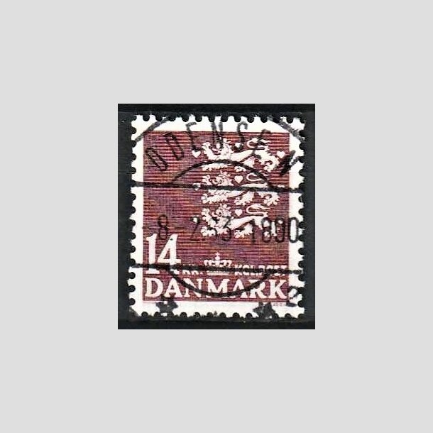 FRIMRKER DANMARK | 1982 - AFA 753 - Rigsvben 14 Kr. brun - Lux Stemplet Odense N